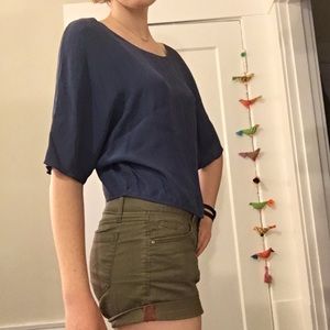 Vince silk blue blouse, small